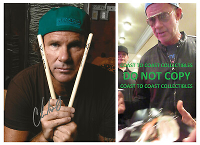 #ad Chad Smith Red Hot Chili Peppers Drummer signed 8x10 photo COA Proof autographed