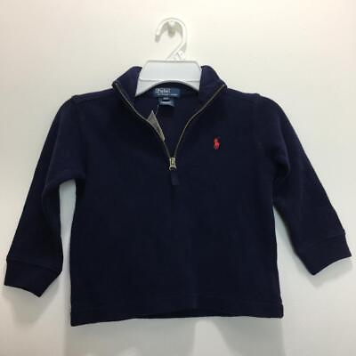 #ad NEW Polo Ralph Lauren Boys Toddler Navy Sweatshirt size 2 2T NWT $39.95
