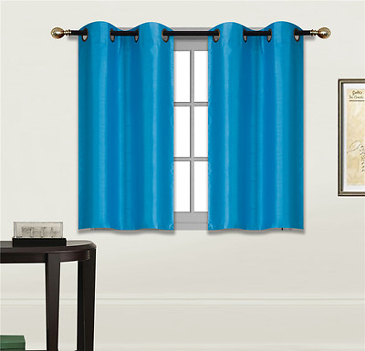#ad 2 PANELS Bedroom Half Window Curtain amp; KITCHEN WINDOW TIER 36quot; LENGTH N25