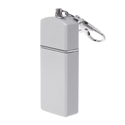 #ad Portable Keychain Mini Pocket Metal Ashtray Outdoor Smoking Ash Holder Case 94
