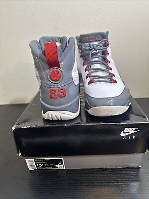 #ad Men’s Air Jordan 9 Retro White fire Red cool Grey 10.5