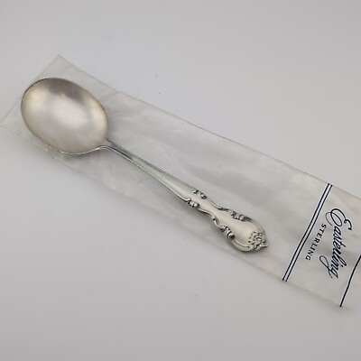 #ad Easterling American Classic Sterling Silver Cream Soup Spoon 6 1 4quot; New