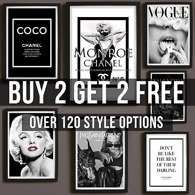 #ad Fashion Beauty Wall Art Posters Quotes Shoes Bags Lips Illustration Gallery Wall