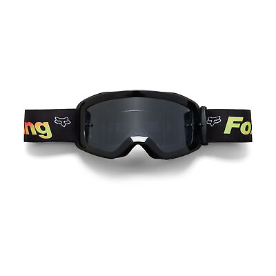#ad Fox Racing Youth Main Statk Mirrored Lens Offroad Goggles UV Polarized Yellow