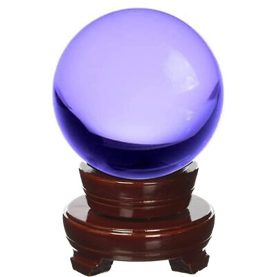 #ad Meditation Divnation Sphere Feng Shui Crystal Ball Lensball Decorative Ball...