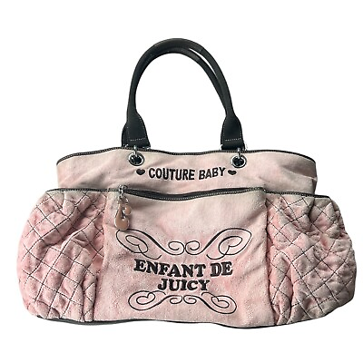#ad Juicy Couture Diaper Bag Enfant De Juicy Brown And Pink