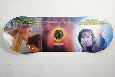 #ad New Zealand 2003 Uncirculated Coin Lord of The Rings Coin in a Folder