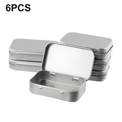 #ad Metal Box Storage Boxes Practical Set Small 6 Piecce Mini Candles 6pcs 6x