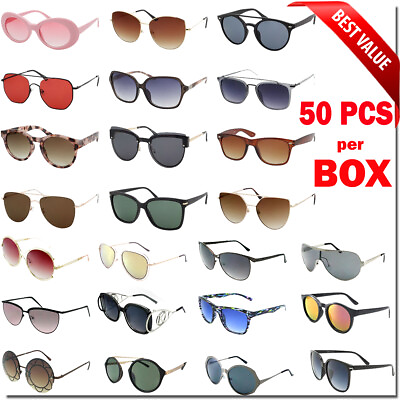 #ad Bulk Lot Wholesale 50 Fashion Sunglasses Eyeglasses Assorted Men Women Styles