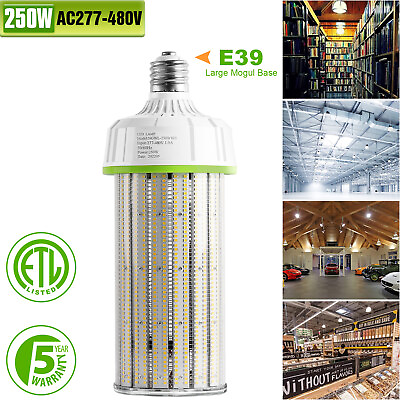 #ad 480Volt 250W LED Corn Light Bulbs Industrial Commercial High Bay Corn Cobs 5000K