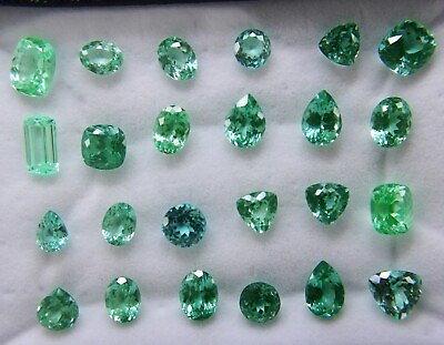 #ad Loose Gemstones Lot Mix Shape Green Blue Paraiba Natural Tourmaline 100 Ct