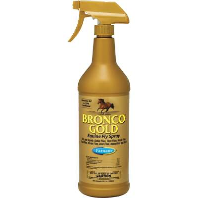 #ad Farnam Bronco Gold 32 Oz. Trigger Spray Equine Fly Spray 3005635 Pack of 12 $240.86