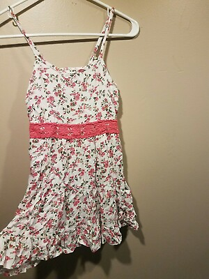 #ad Knit Works Girl multi color with sequence spaghetti strap dress size 8 youth