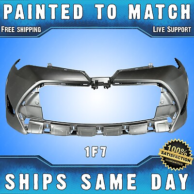 #ad NEW Painted *1F7 Silver* Front Bumper Cover for 2017 2018 2019 Toyota Corolla