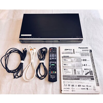 #ad Panasonic DIGA DMR BW850 Blu ray DVD Recorder Player 500GB remote control JP