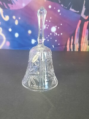 #ad Vintage Crystal Cut Glass Bell