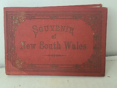#ad Antique Souvenir book of new South wales 1800s 21 fold out black amp; white photos