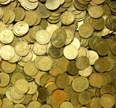 #ad France SET 100 Coins 20 Centimes 1962 2001 Paris Marianne Bundle LOT