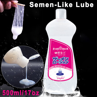 #ad 17oz Sperm Lubricant Unscented Cum Realistic Semen Lube Water Based for Couple
