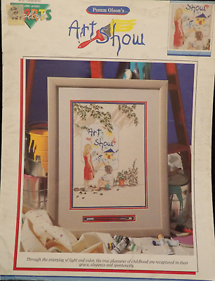 #ad Art Show Cross Stitch Pattern from Color Charts