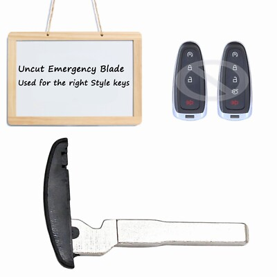 #ad for Ford Escape Escape C Max Remote Smart Key Uncut Insert Emergency Blank Blade