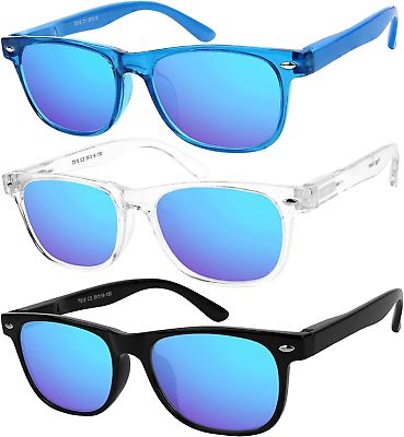 #ad Kids Sunglasses Polarized Frame Sunglasses for Kids Boys Girls 3 Pack Age 3 10