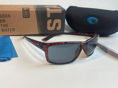 #ad New Costa del Mar Mag Bay Polarized Sunglasses Tortoise Gray 580P Fishing XL