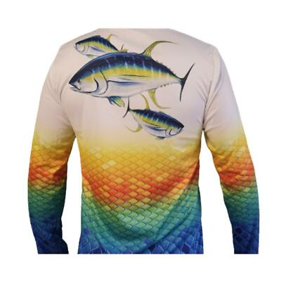 #ad Fishing Shirt UPF UV Long Sleeve Beach And Water Shirt Performance