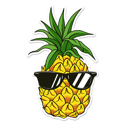 #ad Pineapple Sunglasses Vinyl Decal Sticker ebn8088