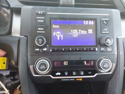 #ad Audio Equipment Radio Receiver Assembly Sedan LX Fits 16 17 CIVIC 2593675