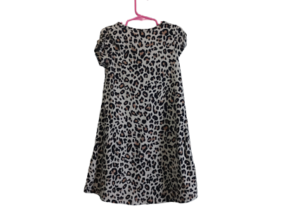 #ad Pink Violet Girls Leopard Print Hi Lo Dress Size Small amp; Medium