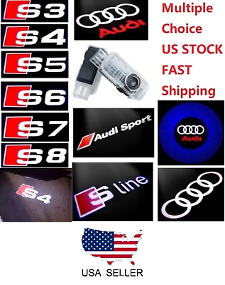 #ad For AUDI Door Logo Lights LED Laser Ghost Shadow Projector Courtesy S3 6 R8 Q7 A