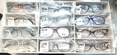#ad 12 GUESS Eyeglasses OPTICAL FRAMES Wholesale LOT MIXED COLORS NO CASES