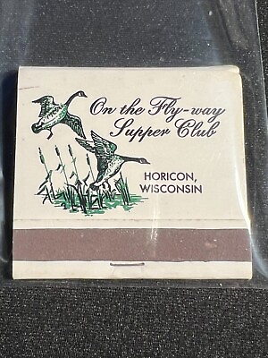 #ad VINTAGE MATCHBOOK ON THE FLY WAY SUPER CLUB HORICON WI UNSTRUCK