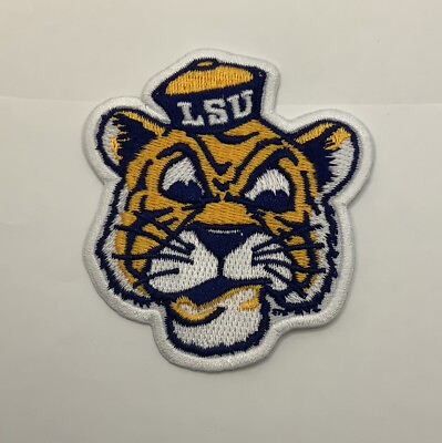 #ad LSU Tigers Patch Old School Iron On 2.5” X 3” Louisiana State University