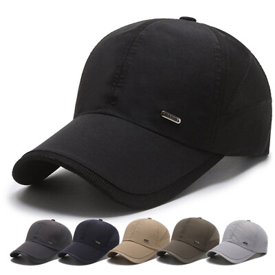 #ad Trucker Hat Hip Hop Baseball Cap Adjustable Snapback Solid Plain Women Men Hats