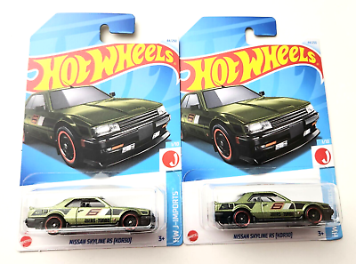 #ad Hot Wheels Nissan Skyline RS KDR30 Green #44 44 250 2024 HW J Imports 2pcs