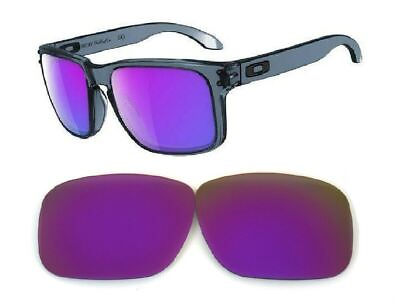 #ad Galaxy Replacement Lenses For Oakley Holbrook Purple 100% UVAB Polarized $5.60