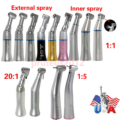 #ad SALE Dental 1:1 1:5 20:1 Low Speed Contra Angle Handpiece USA $16.99