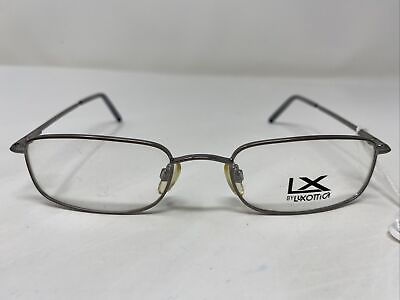 #ad LX By Luxottica 9515 1017 52 20 135 Silver Metal Full Rim Eyeglasses Frame BZ79