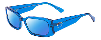 #ad SITO SHADE ELECTRO VISION Unisex Polarized Sunglasses Electric Blue Crystal 56mm