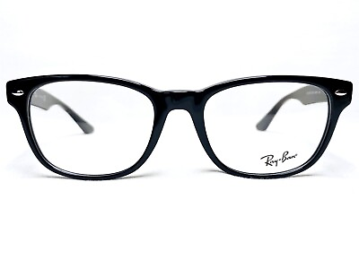 #ad NEW Ray Ban RB5359 2000 Mens Shiny Black Rectangle Eyeglasses Frames 53 19 145