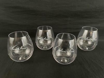 #ad Set of 4 Stemless Plastic Wine Glasses Anne Amie Vineyards