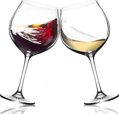 #ad Extra Large Red Wine Glasses oversized wine glasses set of 2 25 oz