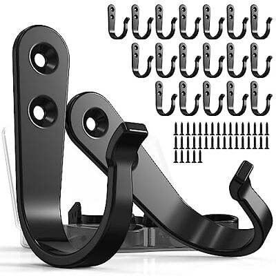 #ad 20PCS Wall Hooks for Hanging Metal Wall Hooks for Coats Coat Hooks for Wall H