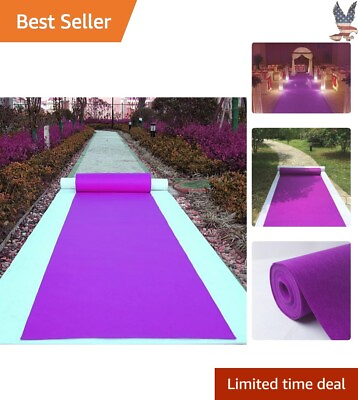 #ad Purple Wedding Aisle Runner 24 Inch Wide x 15 Feet Long Indoor Outdoor De...