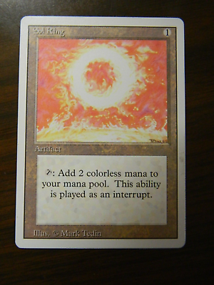 #ad MTG Revised Edition Sol Ring Lightly Played Condition #3