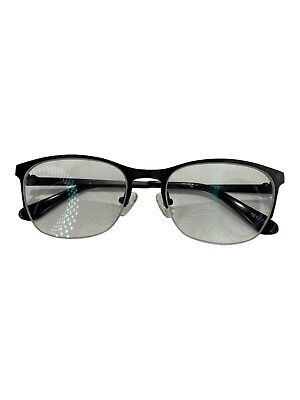 #ad Women Eye Glasses Black Metal Half Frames by Zenni