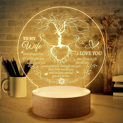 #ad Mothers Day Gifts for Wife Romantic Night Light Gifts for Her Wife Best Gift