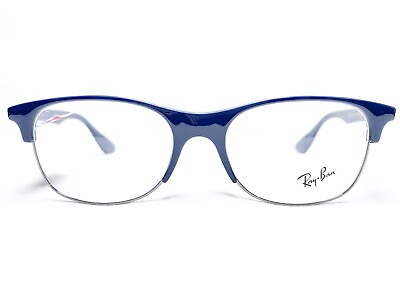 #ad NEW Ray Ban RB4319V 5875 Unisex Blue Rectangle Modern Eyeglasses Frames 55 18